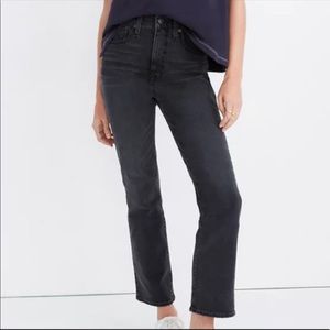NWT Madewell Slim Demi-Boot Jeans in Harlocke Wash